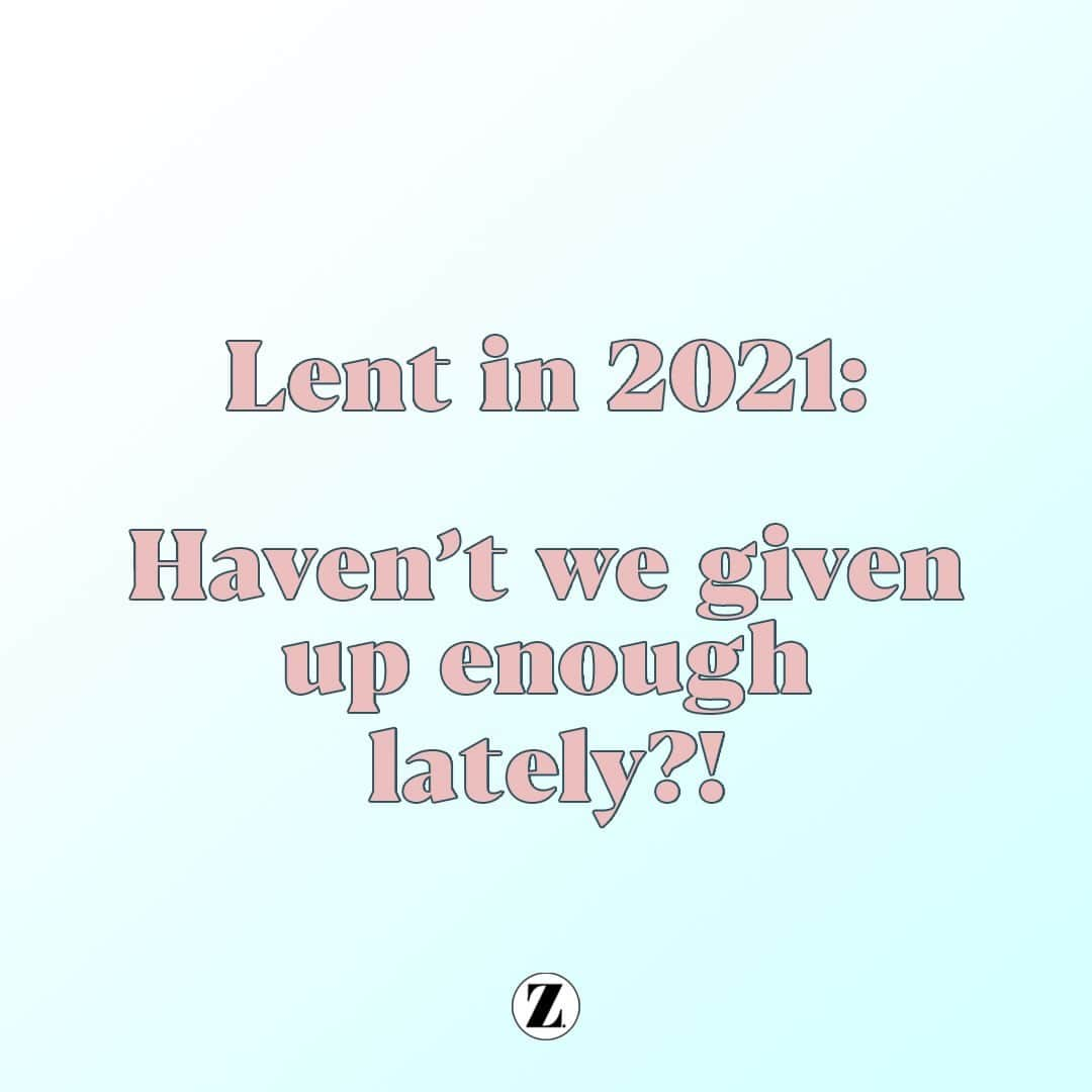 ゾーイ・サグのインスタグラム：「Our feelings on Lent in 2021... Are you giving anything up until Easter?」