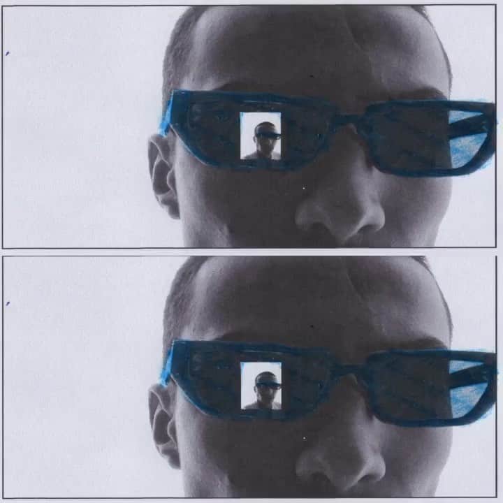マックキュー アレキサンダー・マックイーンのインスタグラム：「Icon 0 eyewear. Neither nostalgic nor futuristic.  Photography by @duncan_loudon  Producer @natanatics  Exec Producer @emoryruegg  DOP @deepa_keshvala  Stylist @calvinhow  Makeup by @stevie.makeup  Hair by @blakejhenderson  Casting by @goodcatch_」