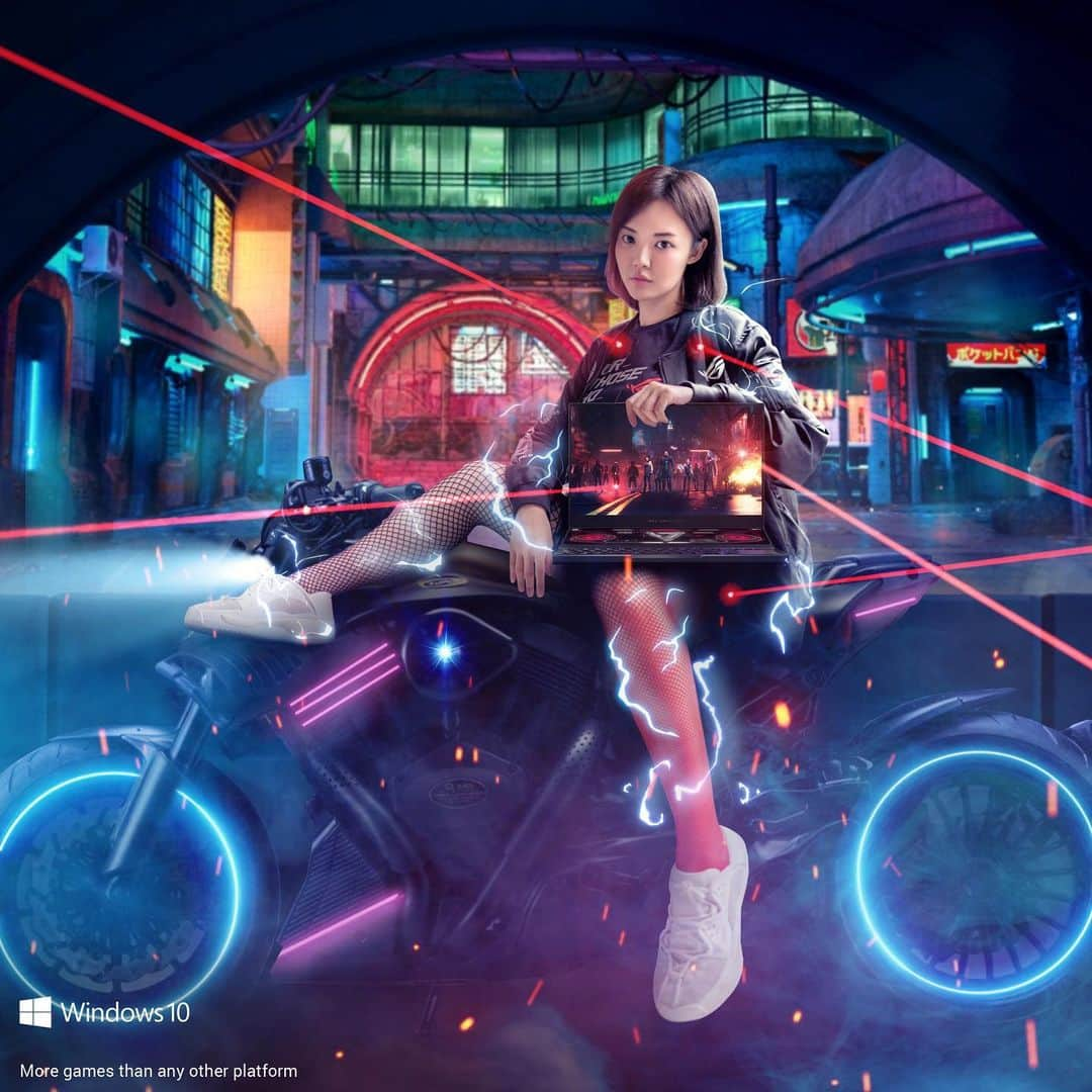 YingTzeさんのインスタグラム写真 - (YingTzeInstagram)「Motorbike Girl Part II 🙈❤️ Start New Year 2021 with New Laptop ! _ Introducing #ROG FlowX13 and Zephyrus series for 2021. With ROG Flow X13’s convertible design, along with ZephyrusDuoSE’s innovative and versatile ROG ScreenPad Plus and all-new Dot Matrix design on ZephyrusG15  Featuring: #FlowX13  #ZephyrusDuoSE #ZephyrusG15  Learn more: https://my.rog.gg/ROG-FLOW-X13 Learn more: https://my.rog.gg/ROG-ZEPHYRUS-DU0-SE Learn more: https://my.rog.gg/ROG-ZEPHYRUS-G15  #ROGMY #Windows10Home #ForThoseWhoDare #ROGMYKOL」2月17日 22時03分 - yingtze