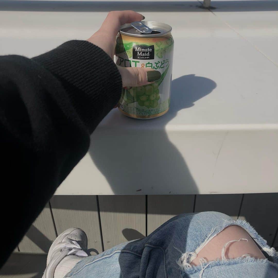 のインスタグラム：「高校生活で1番飲んだであろうアロエ白ぶどう」