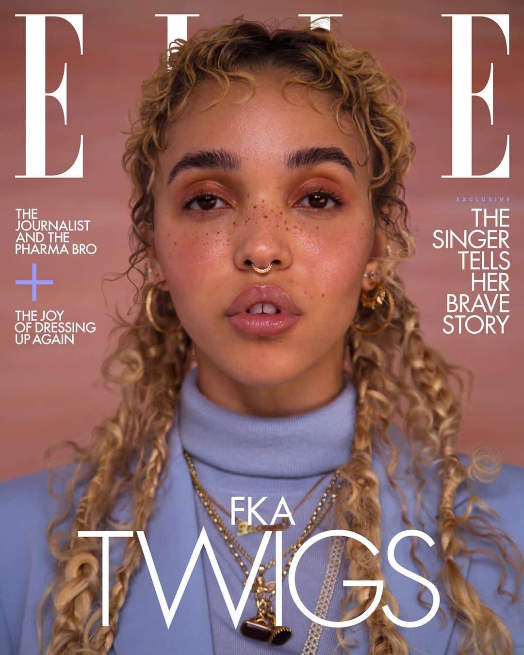 ニーナ・ガルシアのインスタグラム：「I’m so proud to have @fkatwigs on the March cover of @elleusa, and I’m even more proud to help her bring attention to the widespread issue of domestic violence. In her unfiltered and candid interview, Twigs reveals the misconceptions she faced during her abusive relationship with ex-boyfriend, Shia LaBeouf, and why the global pandemic led her to speak out. “It made me realize I need to come forward and talk about my experience,” she says, referencing how for many women, they could be stuck quarantining with their abuser. 35 percent of women around the world have experienced some form of physical or sexual violence according to UN Women, so now it is more important than ever to share stories like Twigs’. To read the full cover story, click the link in bio.  Photographer: @ruthossaistudio Stylist:@matthew_josephs Writer:@marjon_carlos Hair: @rio_hair Makeup: @beasweetbeauty Manicure: @imarninails」