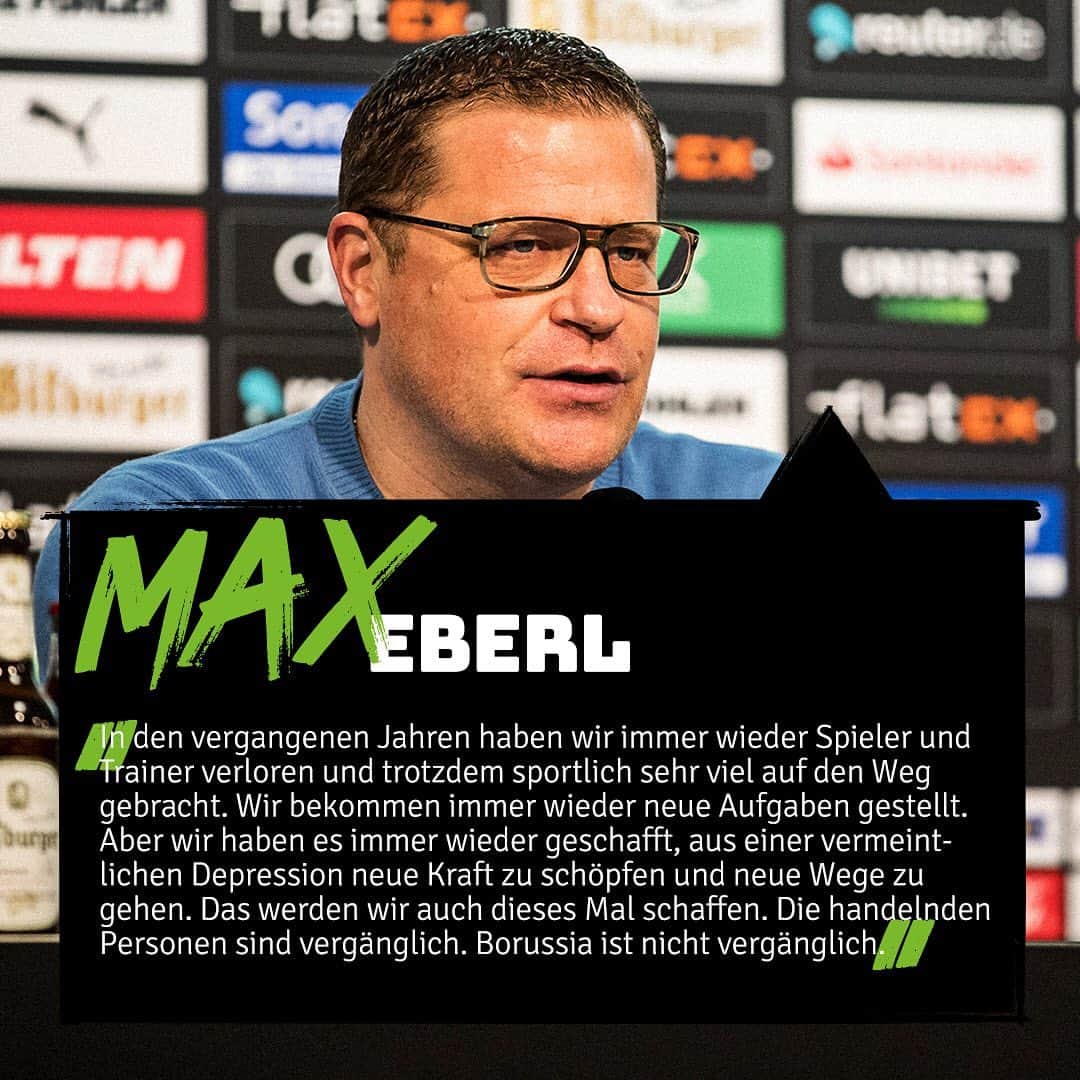 ボルシア・メンヒェングラートバッハさんのインスタグラム写真 - (ボルシア・メンヒェングラートバッハInstagram)「🗣 Max Eberl: „Borussia wird auch aus dieser Situation gestärkt hervorgehen.“」2月17日 23時23分 - borussia