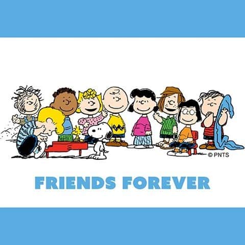 スヌーピーのインスタグラム：「Happiness is having best friends forever.」
