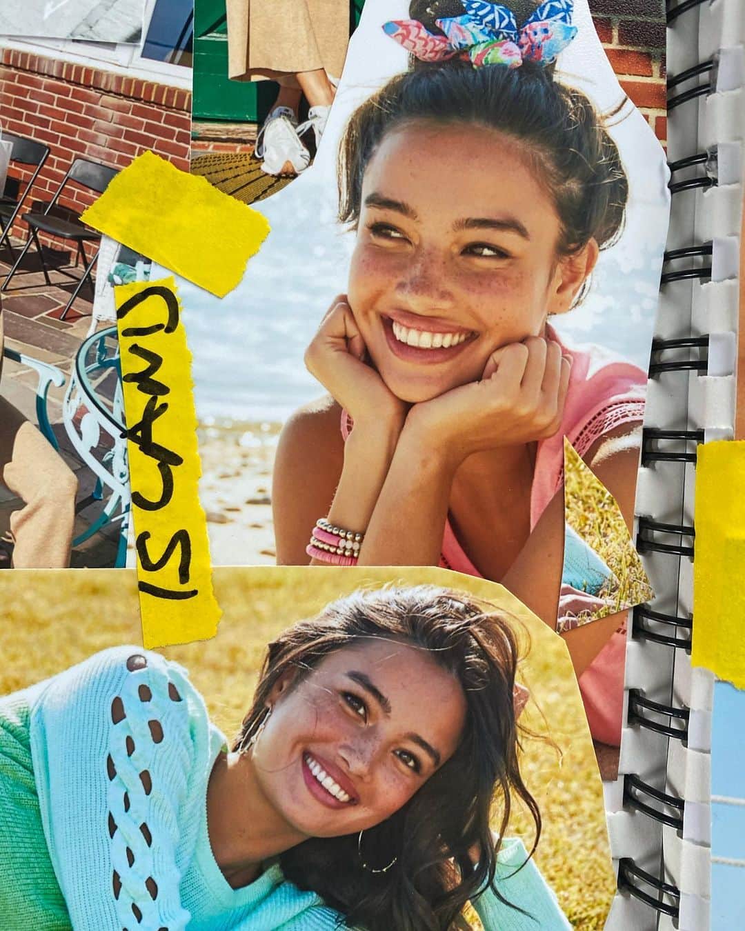 ベン・ワッツのインスタグラム：「Bts scrapbook pages wiv @kelseymerritt x @lillypulitzer #shelterisland #hamptons #ny #benwatts #scrapbook #bts #summer2021」