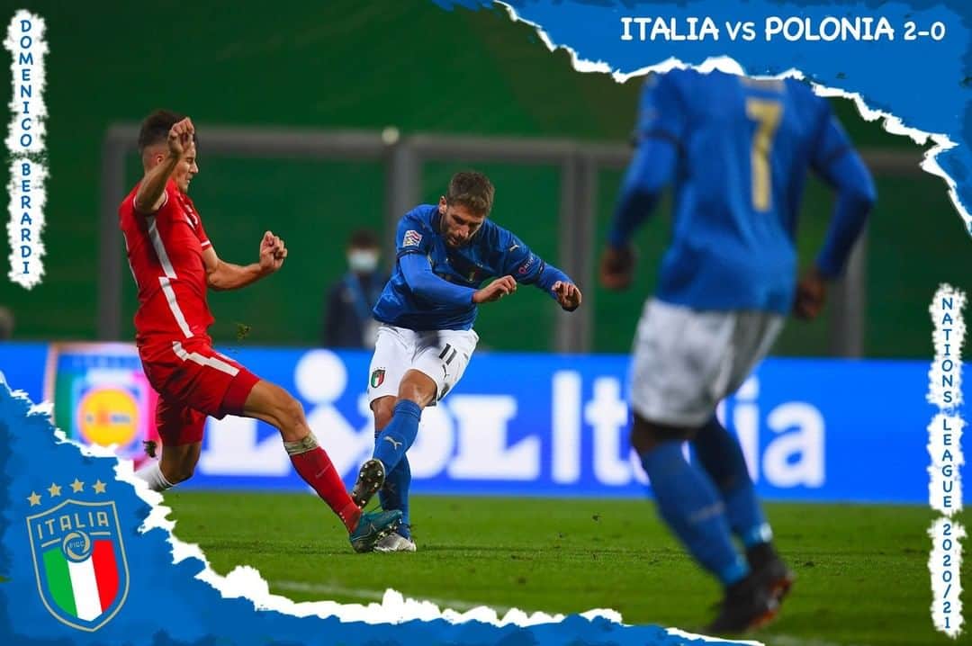 サッカーイタリア代表さんのインスタグラム写真 - (サッカーイタリア代表Instagram)「🇮🇹⚽️ INDOVINA IL GOL ⚽️🇮🇹 . ✅ Domenico #BERARDI ✅ Italia-Polonia 2-0 ✅ #NationsLeague 2020/21 . . #AzzurriQuiz #Azzurri #Nazionale #VivoAzzurro」2月17日 23時57分 - azzurri