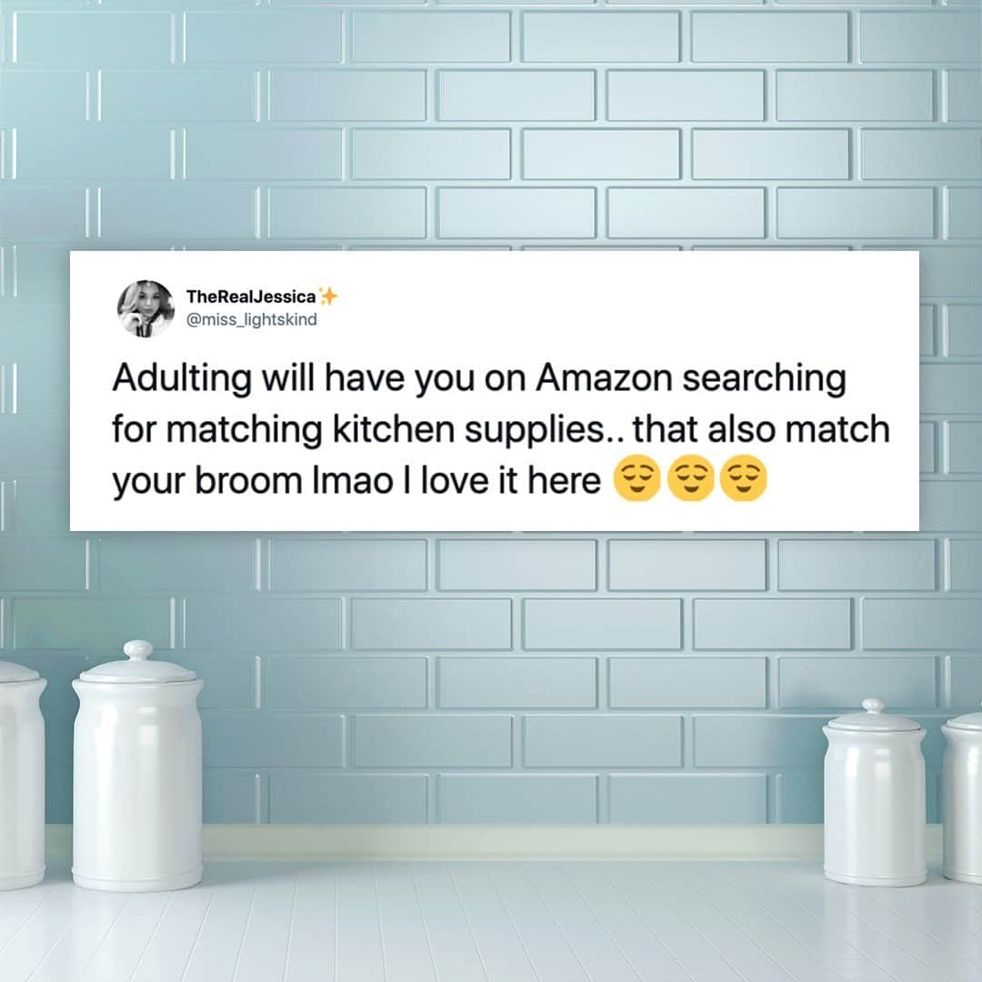 Amazonのインスタグラム：「Being an adult is hard, but matching kitchen essentials doesn’t have to be. 😉」