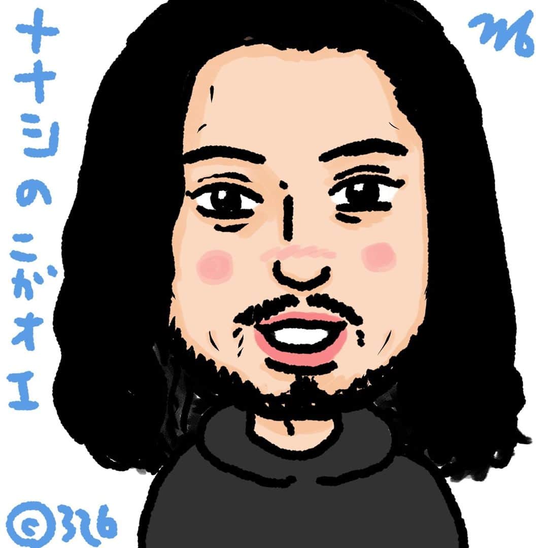 326のインスタグラム：「ななしの似顔絵2/18 昨日の答えはムバッペ選手でした。現在の世界最高の7番だと思っています。僕は7番タイプの選手が基本的に好きなんですがその中でも特に好きな選手です。速い！ amzn.to/3lV42cc amazon.co.jp/dp/4344036107/…  amazon.co.jp/dp/4908059063/… amazon.co.jp/dp/4861132150/…」