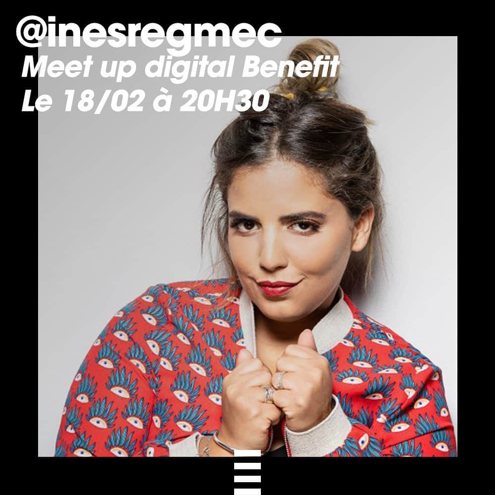 のインスタグラム：「Rendez-vous demain pour le lancement de la nouveauté MAGNÉTIQUE 🧲 de @benefitfrance ! Pour l'occasion, un évènement digital hors du commun aura lieu en compagnie d'@inesregmec à 20h30 précises 😍 Inscrivez-vous vite (lien dans notre bio) ✨⁠  #SephoraFrance #BenefitFrance #PsstNewBenefit」