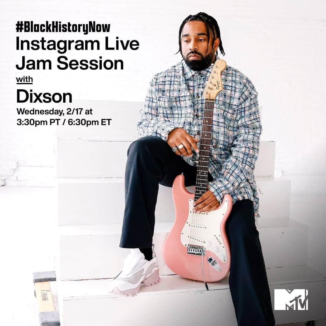 MTVさんのインスタグラム写真 - (MTVInstagram)「Get ready for @dixson to take over my Instagram Live 🎸 It's a #BlackHistoryNow jam session you don't wanna miss – today at 3:30pm PT / 6:30pm ET!」2月18日 2時03分 - mtv