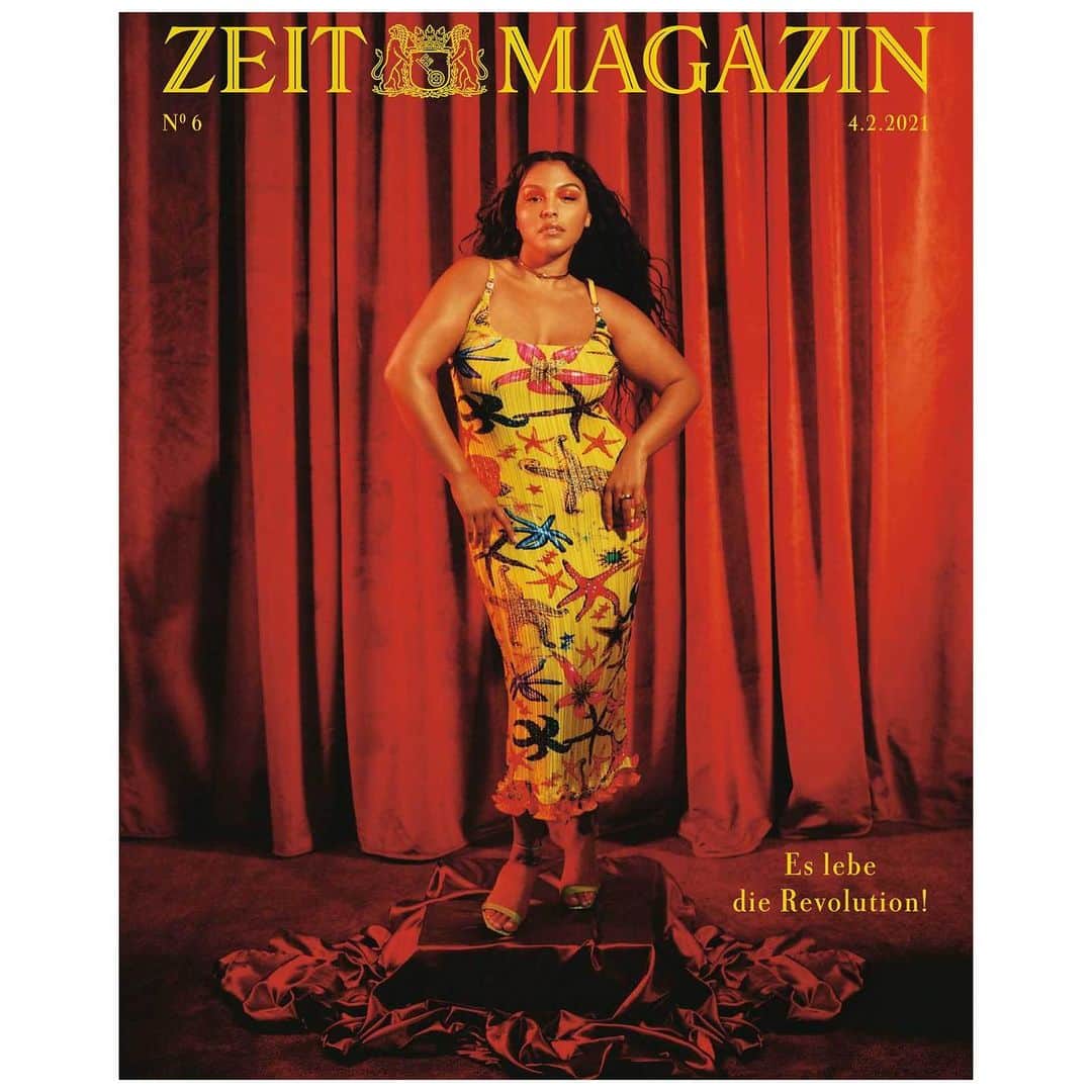 ジャンニヴェルサーチのインスタグラム：「@palomija featured on the cover of @zeitmagazin wearing a dress from the #VersaceSS21 runway. #VersaceEditorials   Photography @internetbby Styled by @ericjmcneal」
