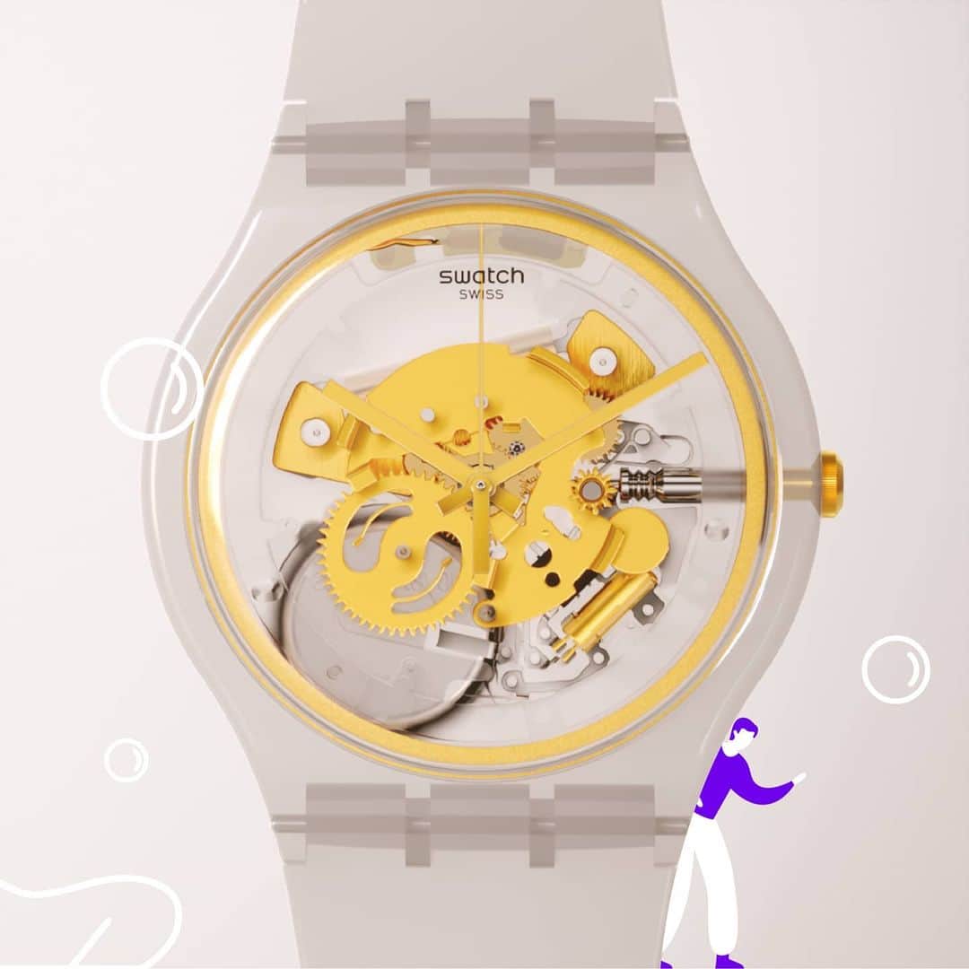 Swatchのインスタグラム：「MY TIME is not only a mark in our history, as it is a reflection of our belief that time is what you make of it.   #SwatchMyTime #TimeIsWhatYouMakeOfIt」
