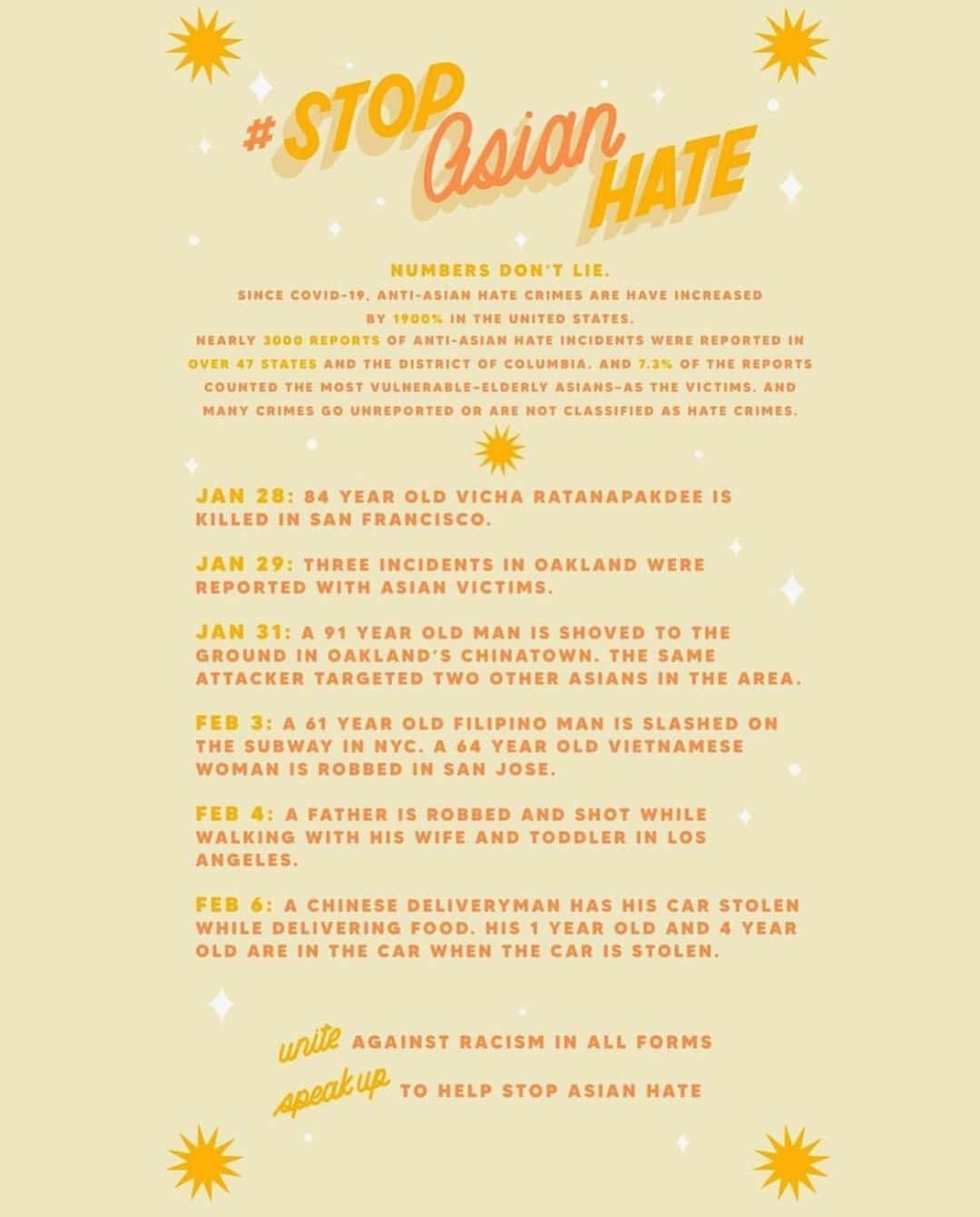 レスリー＝アン・ハフさんのインスタグラム写真 - (レスリー＝アン・ハフInstagram)「#StopAsianHate」2月18日 3時04分 - leslieannehuff