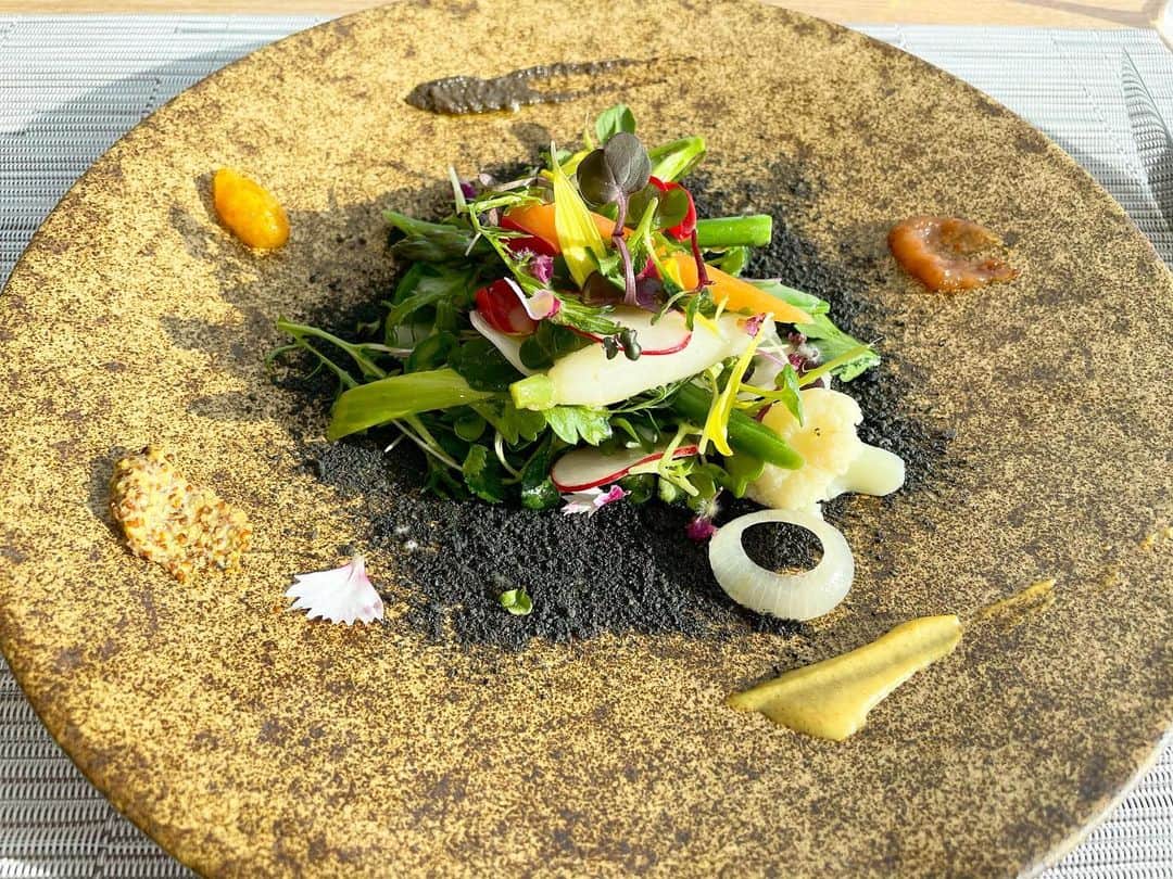 脇田唯のインスタグラム：「🍽 レストランのメニュー 一部食べさせていただきました  めっっっっっっっっちゃ 美味しい！！ そして、美しい！  これはデートでも女子会でも 何かの記念日でも、 連れてきてもらった人は 喜ぶ！間違いなく喜ぶ！  ランチのコースで3500円（税別）ですって！ 優雅な時間過ごせるし、これはお安いよ！  #大倉山 #大倉山グルメ  #大倉山オリンピックミュージアム」
