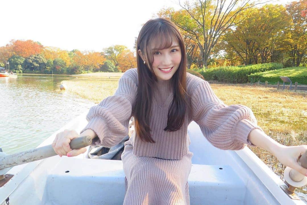 矢倉楓子さんのインスタグラム写真 - (矢倉楓子Instagram)「データフォルダ整理してたらでてきた紅葉の写真🍁  ボート、かなり頑張ったなぁ😂💭めちゃめちゃ漕いだもんっ  せっかくやし、『fuice』に初ボートで張り切って漕いでる動画載せるねー💐✨  #dinamite  #事件 #マネージャー さん #やで  #載せるの忘れてた」3月4日 18時35分 - fufu_ice