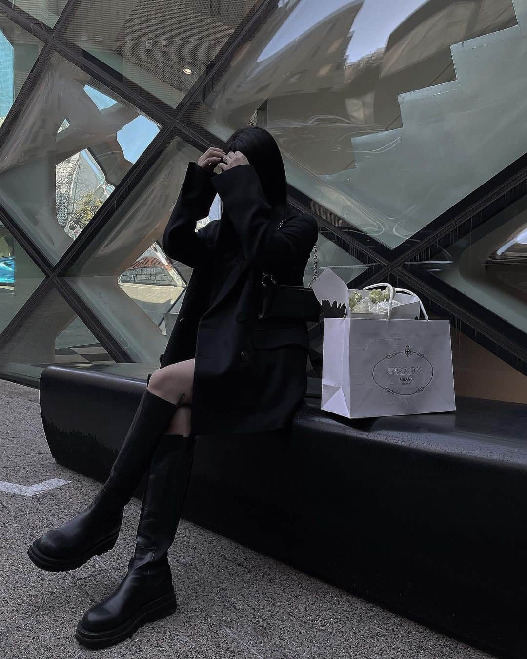 中村くるみのインスタグラム：「‎✿  お花頂いた‎の∩^ω^∩ 誕生日直後だったから嬉しかった @prada」