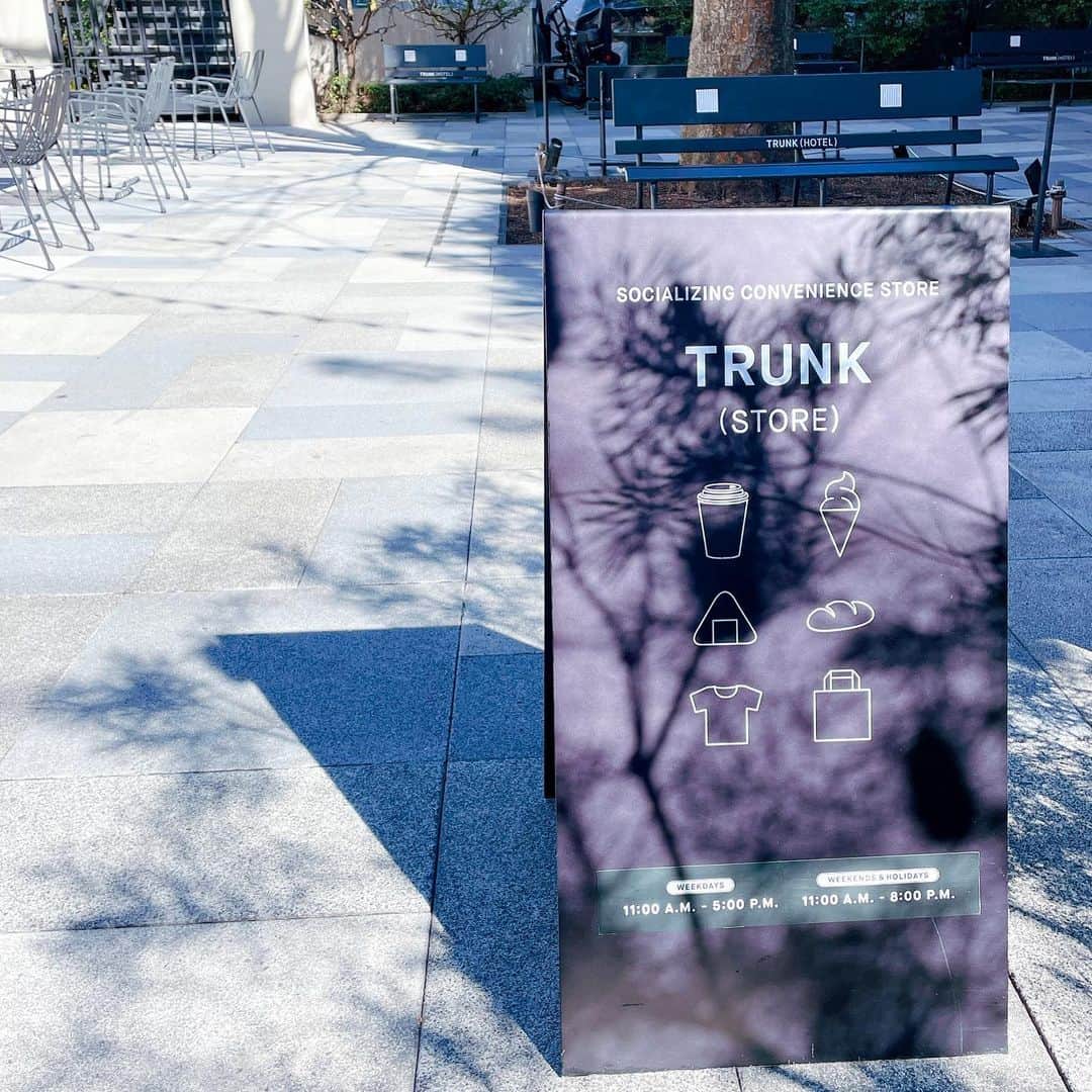 のインスタグラム：「My favorite place...🤍  #trunkhotel  #trunkstore  #サスティナブル  #トランクホテル  #トランクストア #お洒落」
