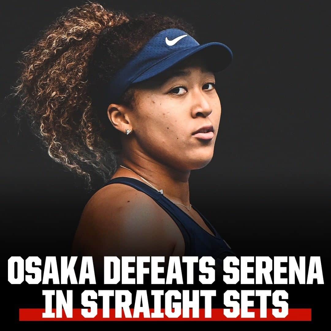 espnのインスタグラム：「DOMINANT 😤 😤  @naomiosaka's serves were UNREAL in her semifinal win against Serena.」