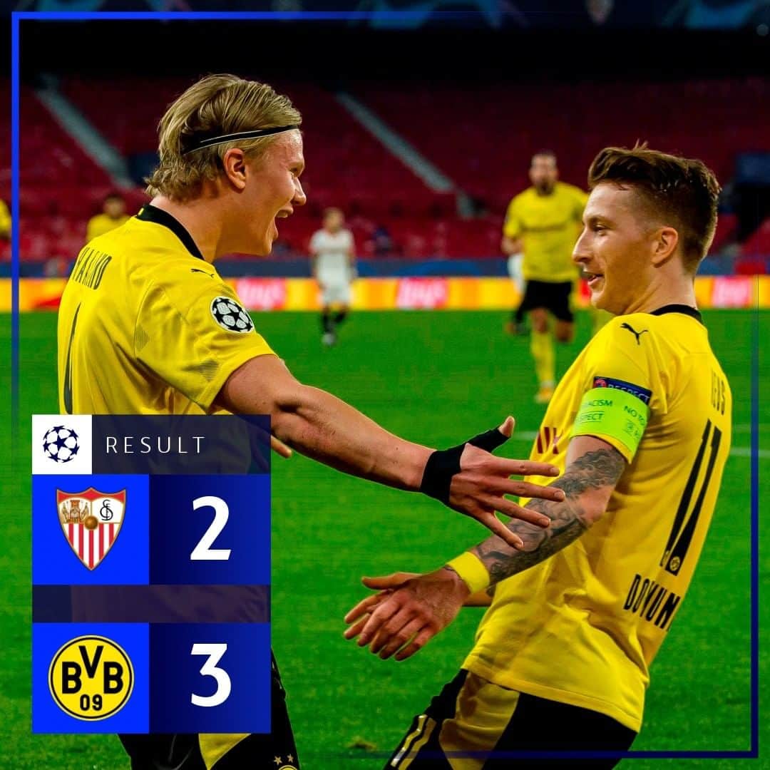 UEFAチャンピオンズリーグさんのインスタグラム写真 - (UEFAチャンピオンズリーグInstagram)「⚫️🟡 Dortmund win five-goal thriller in Seville! Which players impressed you? 🤔  #UCL」2月18日 7時11分 - championsleague