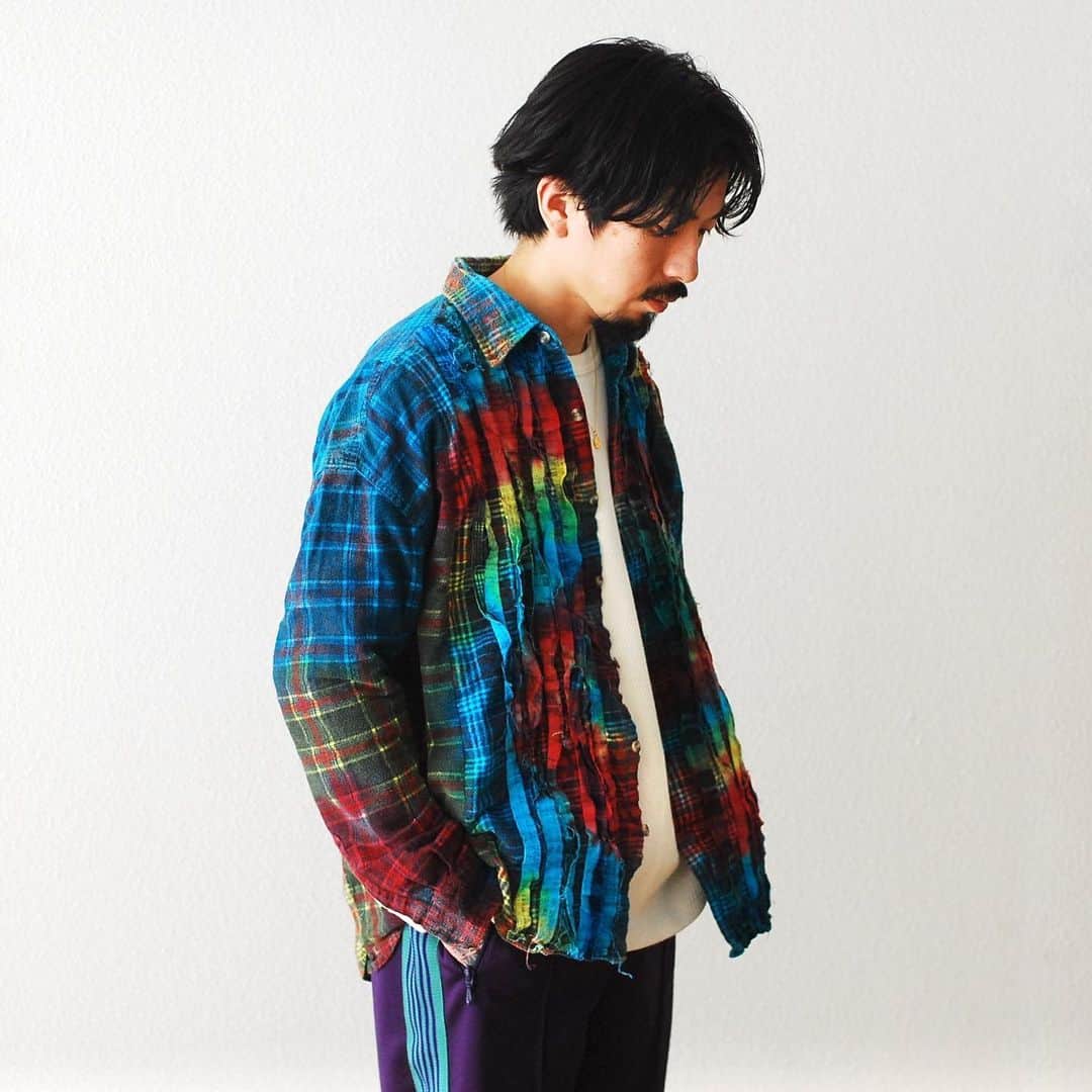 wonder_mountain_irieさんのインスタグラム写真 - (wonder_mountain_irieInstagram)「_ Rebuild by Needles / リビルドバイニードルズ "Flannel Shirt - Ribbon Wide Shirt / Tie Dye" ¥25,300- _ 〈online store / @digital_mountain〉 https://www.digital-mountain.net/shopdetail/000000012884/ _ 【オンラインストア#DigitalMountain へのご注文】 *24時間受付 *14時までのご注文で即日発送 *1万円以上ご購入で送料無料 tel：084-973-8204 _ We can send your order overseas. Accepted payment method is by PayPal or credit card only. (AMEX is not accepted)  Ordering procedure details can be found here. >>http://www.digital-mountain.net/html/page56.html _ 本店：#WonderMountain  blog>> http://wm.digital-mountain.info _ #NEPENTHES #Needles #ネペンテス #ニードルズ _ 〒720-0044  広島県福山市笠岡町4-18  JR 「#福山駅」より徒歩10分 #ワンダーマウンテン #japan #hiroshima #福山 #福山市 #尾道 #倉敷 #鞆の浦 近く _ 系列店：@hacbywondermountain _」2月18日 7時21分 - wonder_mountain_