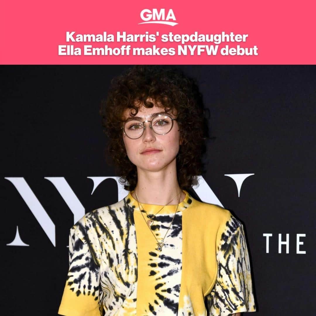 Good Morning Americaさんのインスタグラム写真 - (Good Morning AmericaInstagram)「Ella Emhoff, the 21-year-old daughter of Second Gentleman Doug Emhoff and stepdaughter of Vice President Kamala Harris made her New York Fashion Week debut this week! LINK IN BIO.」2月18日 7時25分 - goodmorningamerica