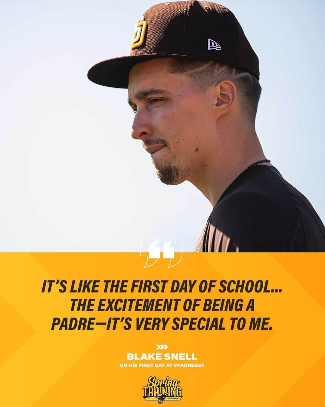 サンディエゴ・パドレスのインスタグラム：「The new kid is going to fit right in with this class! 🏫 #PadresST」
