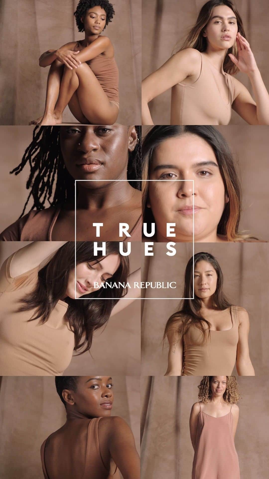 Banana Republic のインスタグラム：「Be Bold. Be Beautiful. Be True to You. True Hues offers carefully considered, authentically inclusive essentials in a range of shades and sizes, designed to empower you. #TrueHues」