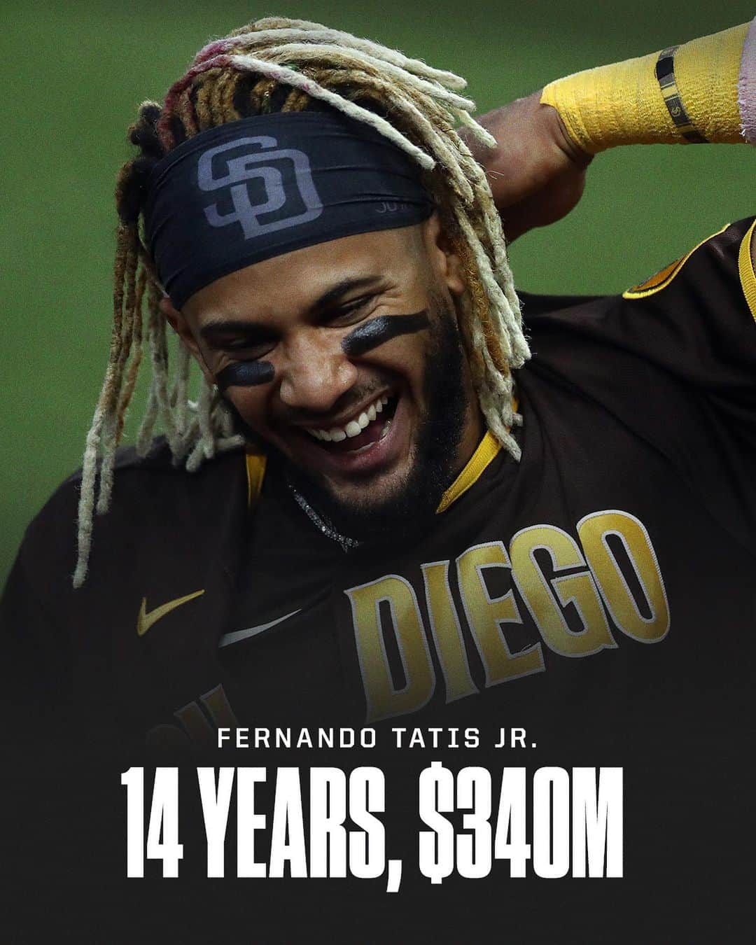 espnのインスタグラム：「Fernando Tatis Jr. and the Padres are in agreement on a contract extension, a source familiar with the deal tells @jeffpassan 💰」