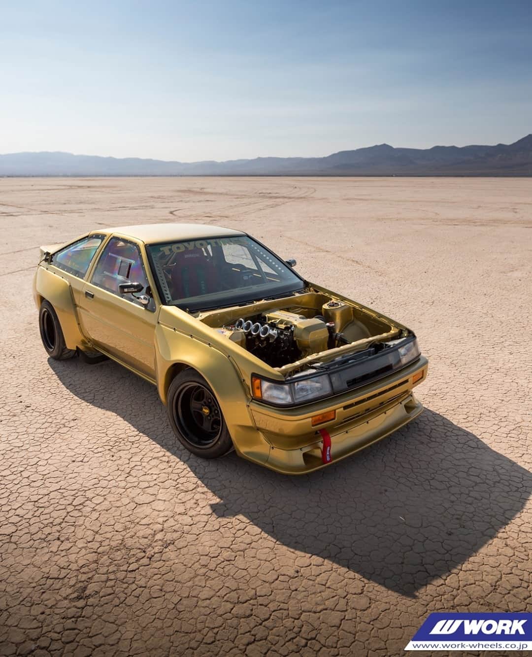 のインスタグラム：「@rikostyle78 's Toyota AE86 on WORK Equip 40 (Limited Edition) #artofwheel #equip40 #work #workwheels」