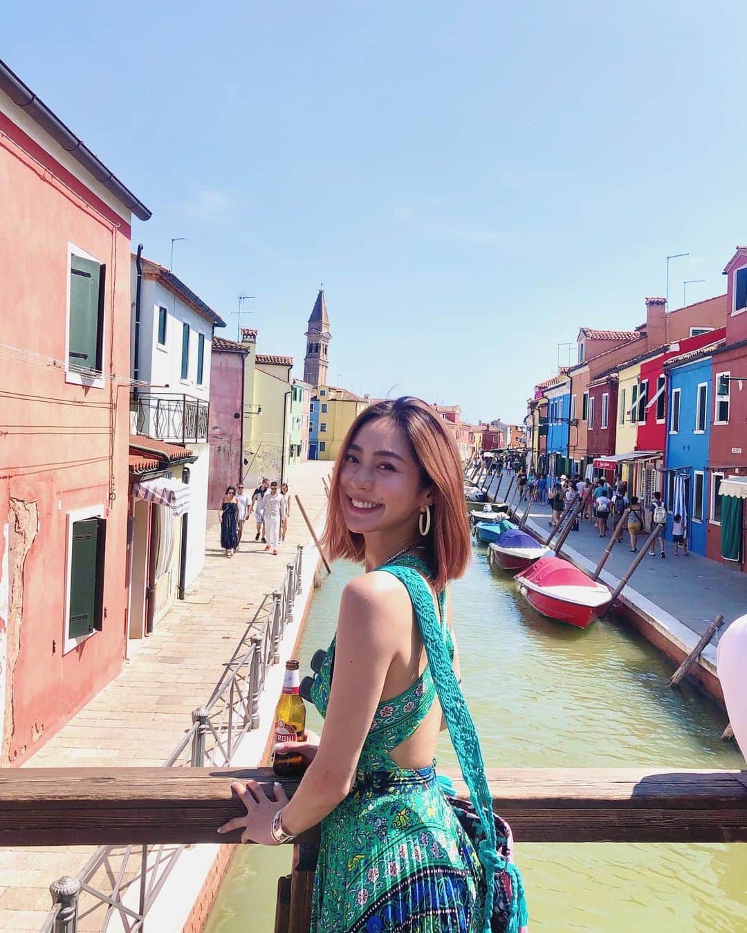 松岡李那のインスタグラム：「#tbt 🇮🇹💗✨」