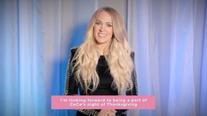 キャリー・アンダーウッドのインスタグラム：「Can’t wait to join my friend @cecewinans in her livestream concert, #AnEveningOfThanksgiving this Sunday, February 21! Get tickets at CompassionLIVE.com. @compassionlive」