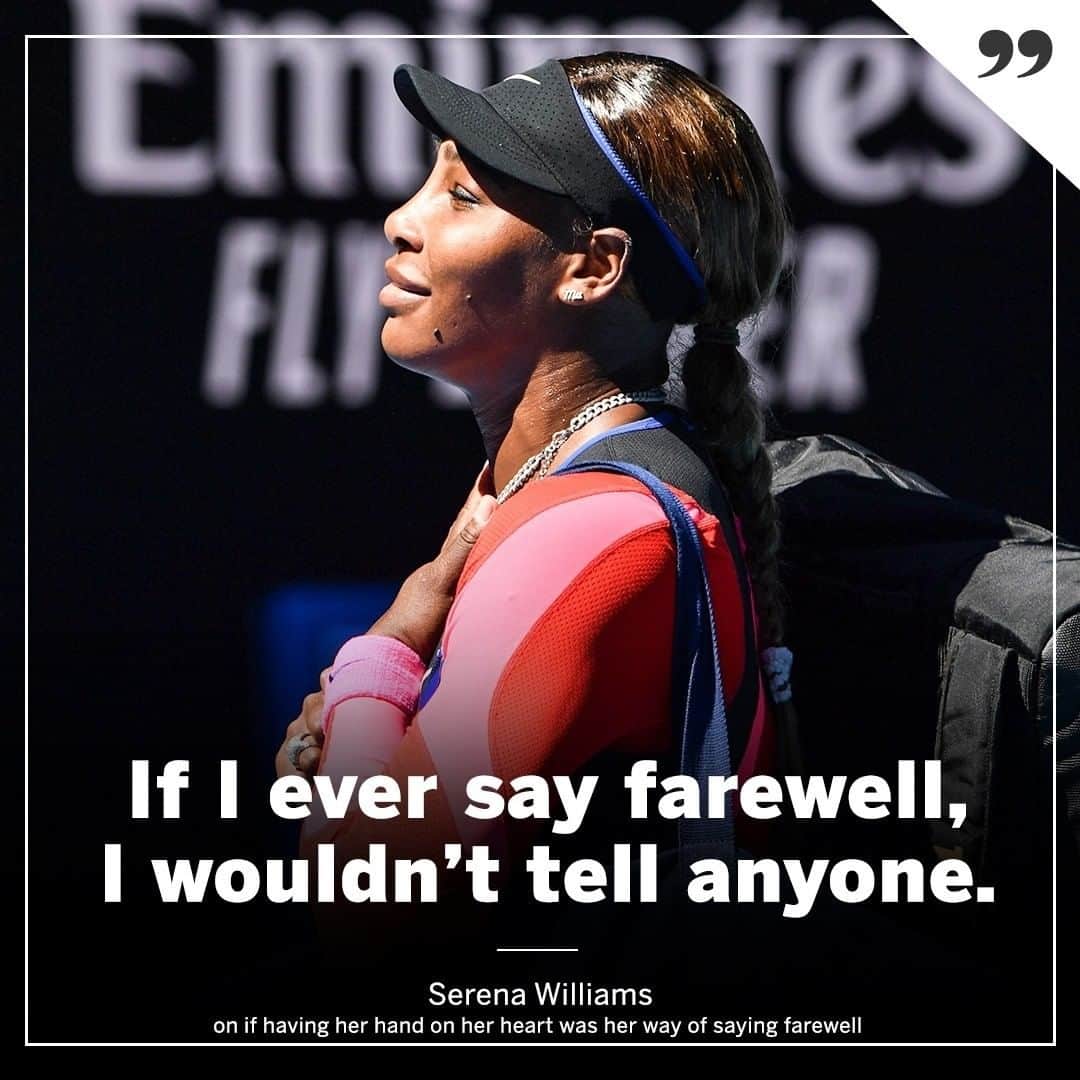 espnのインスタグラム：「Serena Williams teared up after being asked about her future in her post-match news conference.」