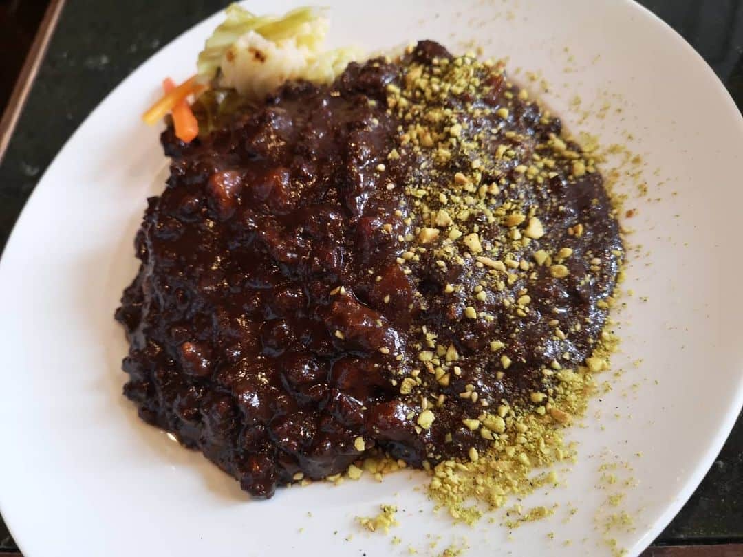 なだぎ武さんのインスタグラム写真 - (なだぎ武Instagram)「#黒キーマカリー  #煮込んだ濃くのあるスープ  #美味しすぎた😋」2月18日 15時11分 - nadagigigi