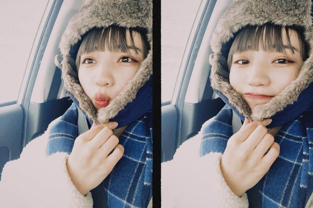 narumiのインスタグラム：「ㅤㅤㅤㅤㅤㅤㅤㅤㅤㅤㅤㅤㅤ ㅤㅤㅤㅤㅤㅤㅤㅤㅤㅤㅤㅤㅤ ㅤㅤㅤㅤㅤㅤㅤㅤㅤㅤㅤㅤㅤ 今年の私の初雪は会津の吹雪でした⛄️ 撮影寒すぎたけど、楽しかったな〜 データお楽しみに❕ ㅤㅤㅤㅤㅤㅤㅤㅤㅤㅤㅤㅤㅤ ㅤㅤㅤㅤㅤㅤㅤㅤㅤㅤㅤㅤㅤ #雪だるま」