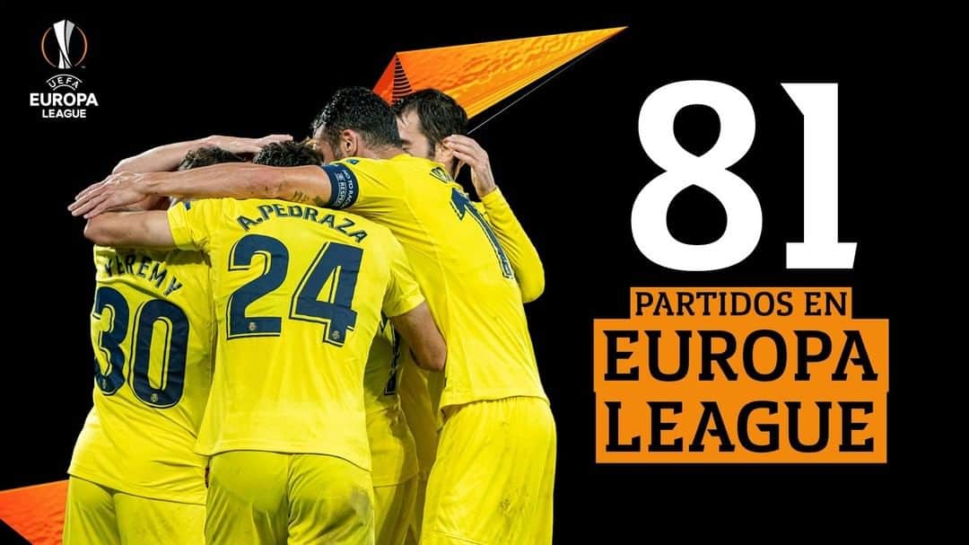 のインスタグラム：「¿Sabías que el #Villarreal es el equipo que más partidos de @europaleague ha jugado 🔝?  Did you know that #Villarreal have played the most @europaleague matches out of any team 🔝? . #Villarreal #futbol #football #soccer #uel #europaleague」
