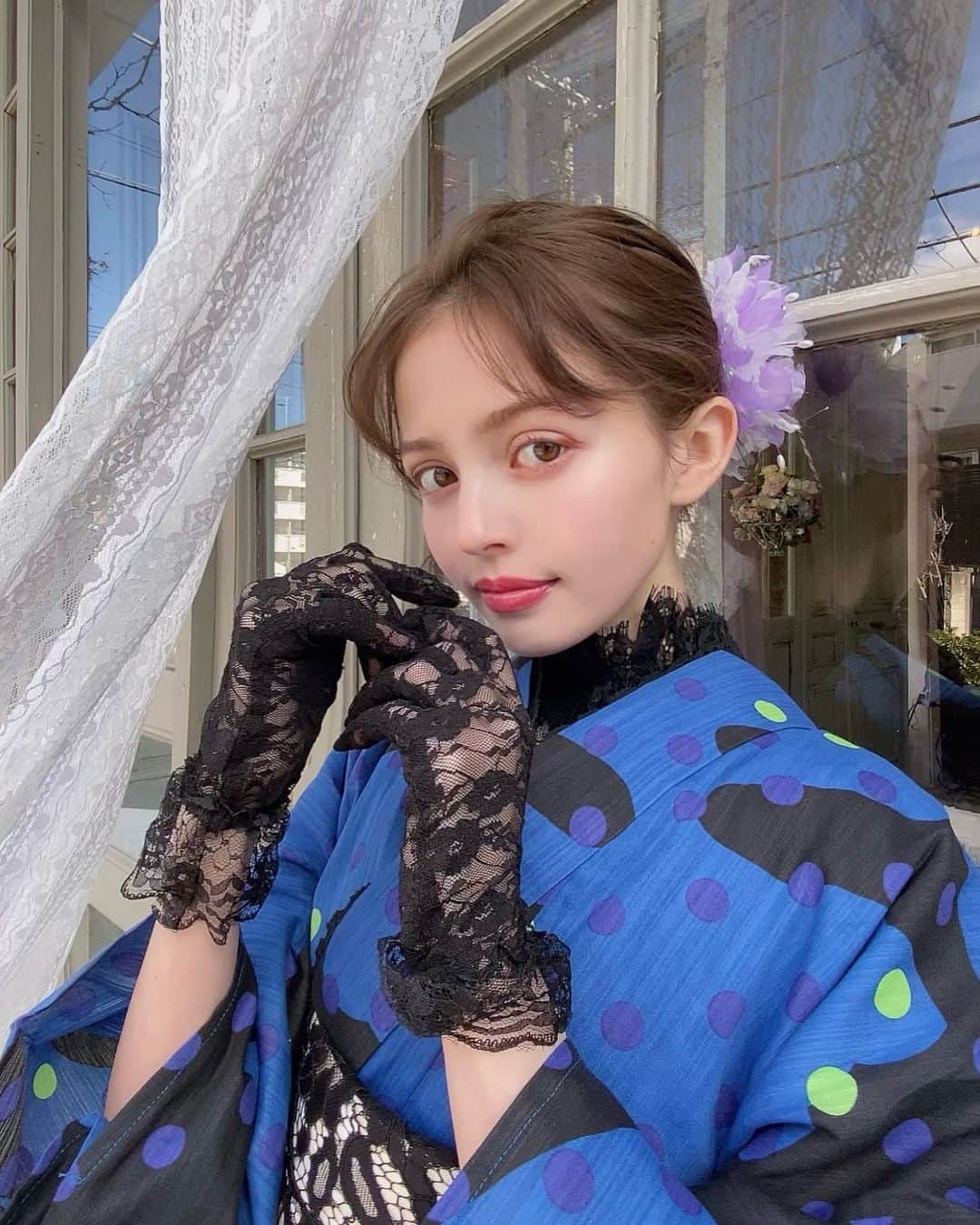 加藤ナナさんのインスタグラム写真 - (加藤ナナInstagram)「🍣💕 #kimono」2月18日 21時01分 - katouchan