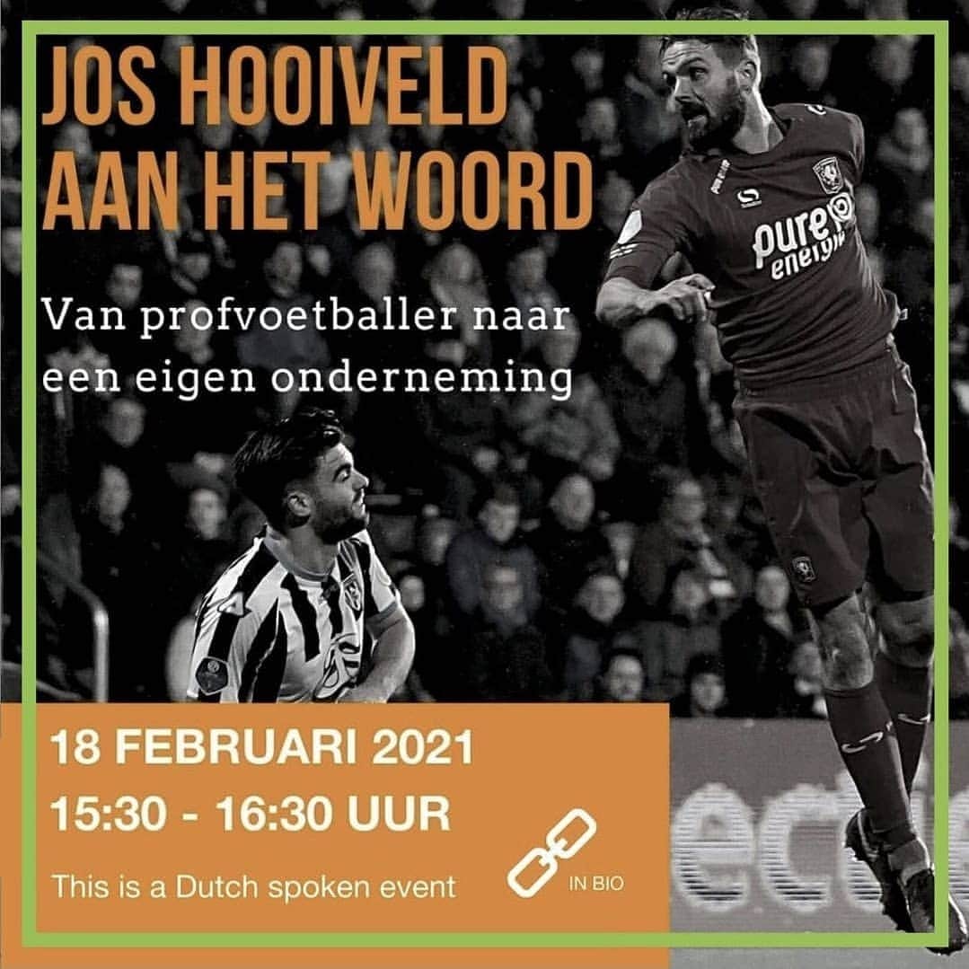 ヨス・ホーイフェルトのインスタグラム：「Erg leuk dat ik gevraagd ben door de @hanzehogeschool @sbmfhanze om mijn verhaal te vertellen. Tune in vanmiddag live om 15.30 de link kan je vinden in de bio bij @sbmfhanze. #speaker #mooiverhaal」