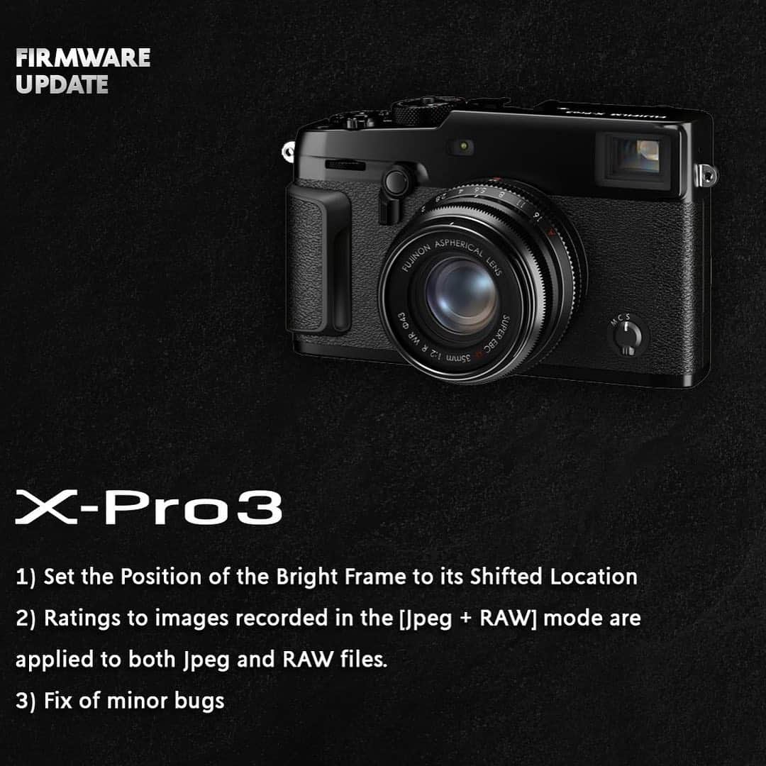 FUJIFILM INDONESIAさんのインスタグラム写真 - (FUJIFILM INDONESIAInstagram)「Kabar yang ditunggu tunggu para pengguna FUJIFILM akhirnya datang juga!  Fujifilm meluncurkan firmware update terbaru untuk seri kamera X100V, X-PRO3, dan X-T30. Pembaruan firmware ini membawa kemajuan pada teknologi kamera, kompatibilitas dengan Fujifilm X-Webcam, dan juga kemampuan untuk mengaplikasikan Film Simulation pada X-webcam pada seri kamera X100V dan juga X-T30.  Untuk informasi lebih lanjut silahkan mengunjungi tautan berikut ya X-100V: https://fujifilm-x.com/global/support/download/firmware/cameras/x100v/  X-Pro3:https://fujifilm-x.com/global/support/download/firmware/cameras/x-pro3/  X-T30:https://fujifilm-x.com/global/support/download/firmware/cameras/x-t30/   #X100V_id #X100V #XPRO3_id #XPRO3 #XT30_id #XT30 #fujifilm_id」2月18日 21時12分 - fujifilm_id