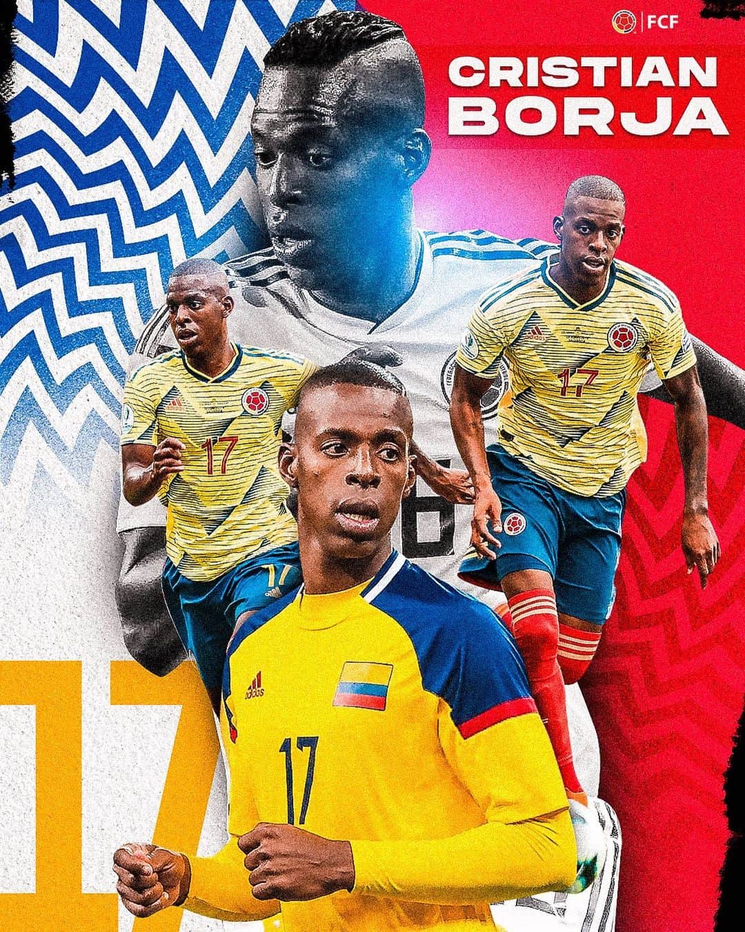 サッカー コロンビア代表チームのインスタグラム：「¡Felicitaciones @cristianborja_26 !  Saludamos a nuestro defensor en su cumpleaños #️⃣2️⃣8️⃣ 🎂  Por muchos más de fútbol ⚽️」