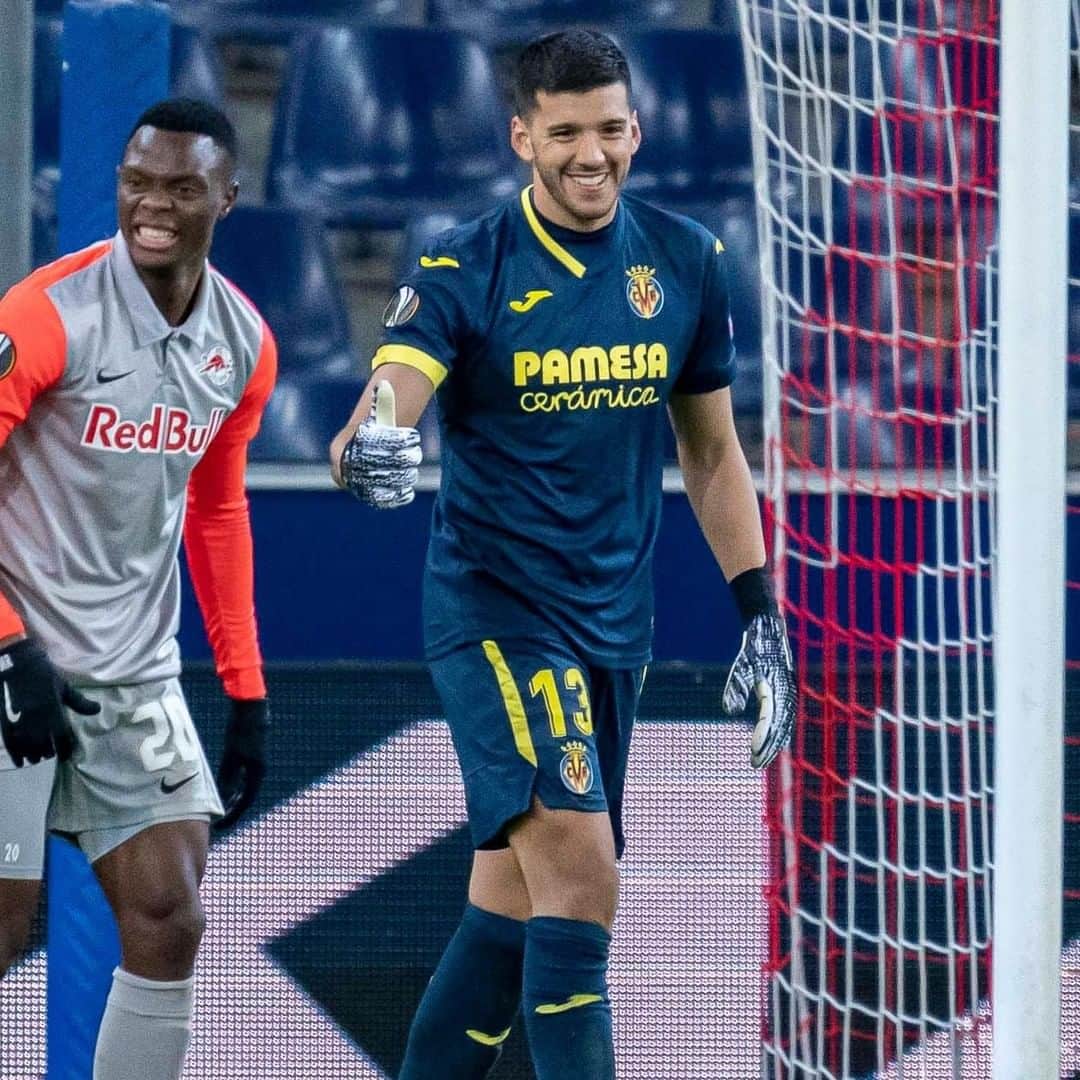 のインスタグラム：「Sexta portería a cero ⛔️🥅 para @gerorulli esta temporada entre la @europaleague (3) y la #CopaDelRey (3).   ¡Daleeeeeeeee 🇦🇷👏! .  Sixth clean sheet ⛔️🥅 for @gerorulli this season. They’re shared between the europaleague (3) and the #CopaDelRey (3).   Daleeeeeeeee 🇦🇷👏!  #villarreal #futbol #football #soccer #UEL」