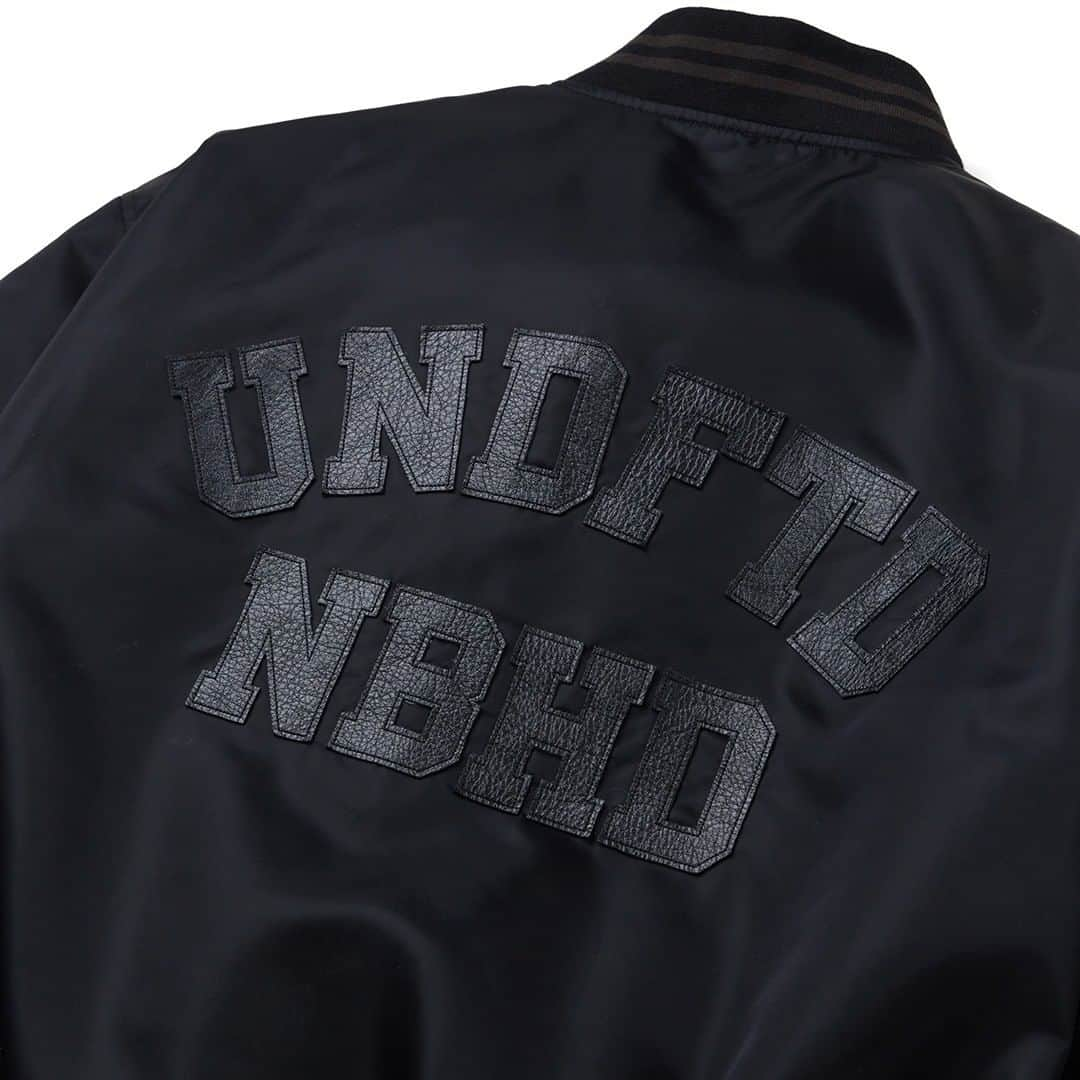 UNDFTDさんのインスタグラム写真 - (UNDFTDInstagram)「UNDEFEATED x NEIGHBORHOOD PART 1: Details into a range of cut and sew pieces—featuring the UND x NBHD Varsity Jacket, Hoodie, and Cargo pants.   The UND x NBHD Collection will be available Saturday 02/20 at 11am PST exclusively at Undefeated La Brea, Silverlake, and Glendale, and 8am PST at Undefeated.com   @neighborhood_official」2月19日 0時16分 - undefeatedinc