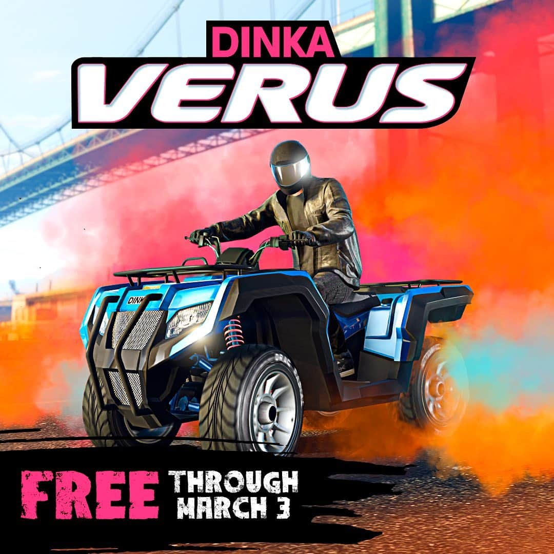 ロックスター・ゲームズさんのインスタグラム写真 - (ロックスター・ゲームズInstagram)「Pick up the new Dinka Verus for free in GTA Online through March 3.  Plus, get Double Rewards in Open Wheel Races, Contact Missions, and more this week.  Visit the link in our bio to read more at the Rockstar Newswire.」2月19日 1時28分 - rockstargames