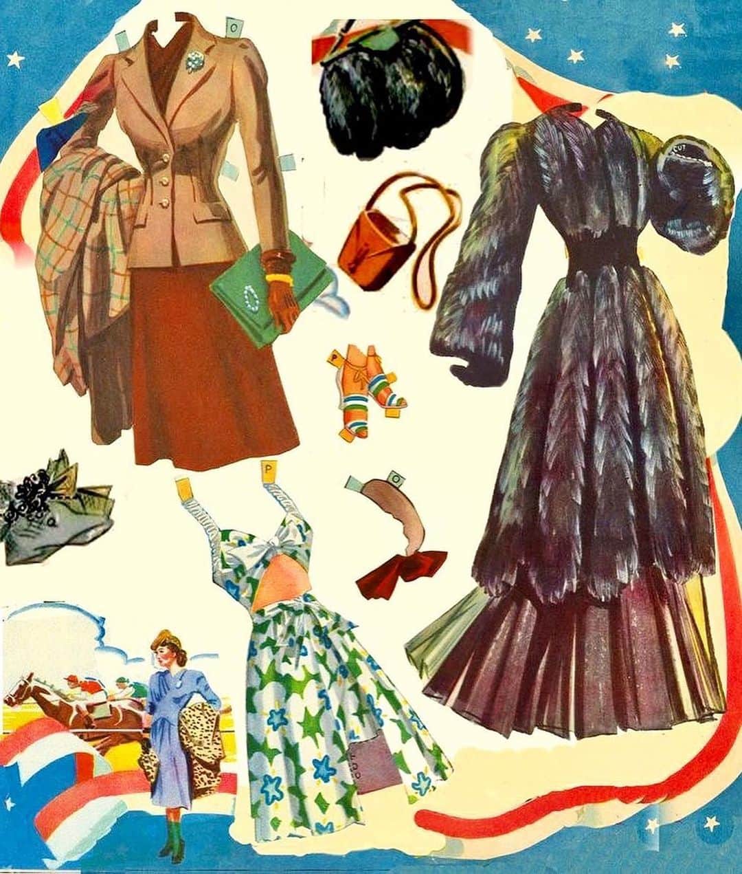 ディタ・フォン・ティースさんのインスタグラム写真 - (ディタ・フォン・ティースInstagram)「If you 💗 #1940s fashion like I do, @lydia1940s spotlights some of the most glamorous illustrations, photographs and film clips.   ReGlam• @lydia1940s Every single piece of this 1943 Claudette Colbert paper doll book are so good! #claudettecolbert #1940s #vintagepaperdolls」2月19日 1時51分 - ditavonteese