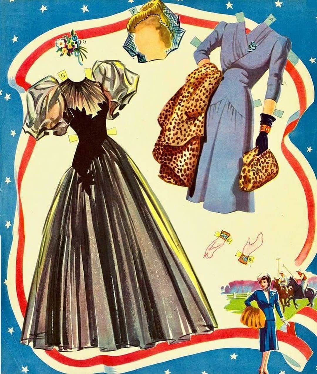 ディタ・フォン・ティースさんのインスタグラム写真 - (ディタ・フォン・ティースInstagram)「If you 💗 #1940s fashion like I do, @lydia1940s spotlights some of the most glamorous illustrations, photographs and film clips.   ReGlam• @lydia1940s Every single piece of this 1943 Claudette Colbert paper doll book are so good! #claudettecolbert #1940s #vintagepaperdolls」2月19日 1時51分 - ditavonteese