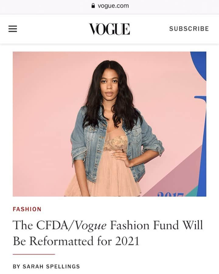 ミスティー・コープランドのインスタグラム：「Six years ago the @cfda @voguemagazine Fashion Fund changed the trajectory of @brothervellies and subsequently my life. It’s time to pay it forward. I am incredibly excited to join the judges panel of #CVFF this year, a year when our creative community truly needs it the most. Let’s go!  @stevenkolb @tomford @markholgatenyc @nnadibynature @roopal_patel @evachen212 @palomija @samlobban」