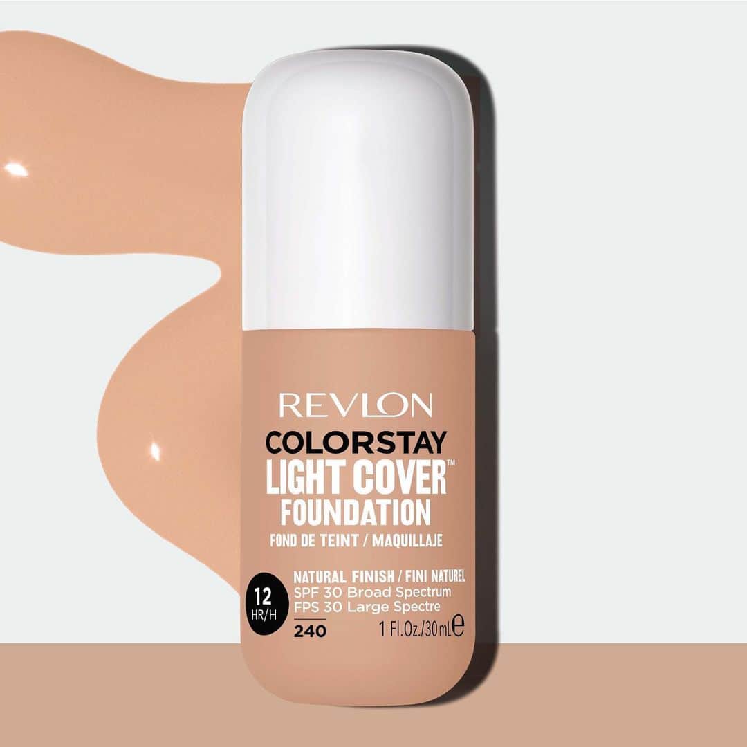 Revlonのインスタグラム：「The rumor is true: Our NEW #ColorStay Light Cover fluid foundation moves with you and still manages to deliver smooth, brighter looking skin for up to 12 hours」