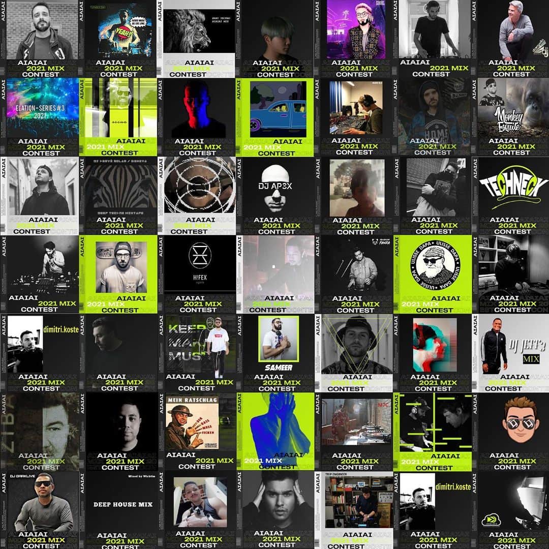 AIAIAIのインスタグラム：「Boom!🔊 We have reached 100 mixes, and there is still 10 days to get yours in the competition.  If you’re just out for good tunes, check out the submitted mixes via link in bio, drop a ❤️ if you like it.  #aiaiai2021mix」