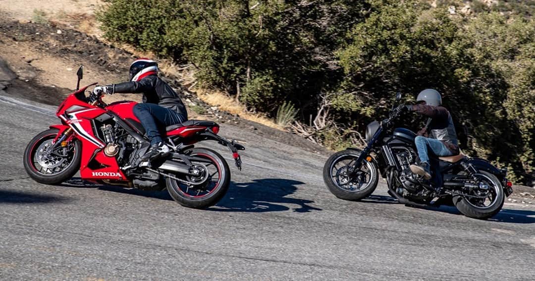 Honda Powersports USさんのインスタグラム写真 - (Honda Powersports USInstagram)「Would you rather ride a CBR650R or a Rebel 1100? Why? #betteronahonda #cbr650r #rebel1100」2月19日 3時00分 - honda_powersports_us