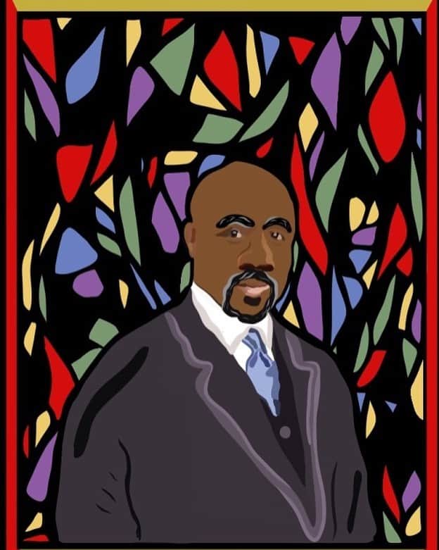 Tumblrのインスタグラム：「From preaching at Dr. Martin Luther King Jr.s pulpit, to trailblazing in Georgia's senate, today we celebrate Reverend Dr. Raphael Warnock.   Portrait by tumblr Creatrs bebriscoe」