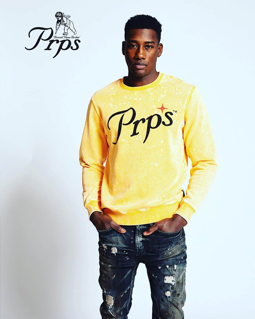 のインスタグラム：「PRPSJEANS SPRING COLLECTION ONLINE NOW go check PRPSJEANS.COM #bruisedneverbroken #prps #prpsjeans #prpsjeansco #jeans #denim #vintage #vintagedenim #vintagestyle #denimstyle #treatemtough #purpose #prpsgoods #prpsgoodsco #blm #blmmovement #blacklivesmatter #black #revolution #africa #blackart #fightingthegoodfight #weaintdeadyet #purposesounds #music」