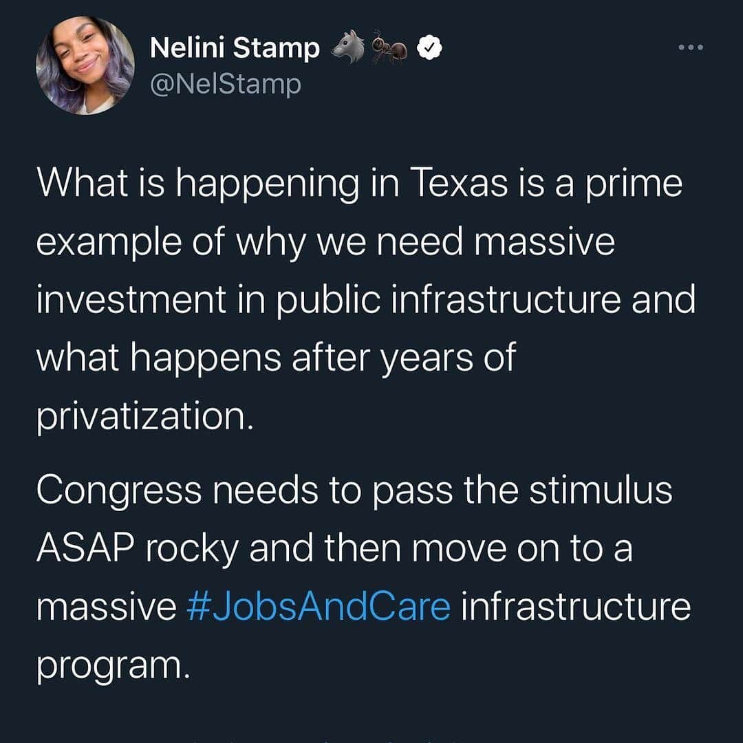 アリミ・バラードさんのインスタグラム写真 - (アリミ・バラードInstagram)「FAMILY!!! This is serious. Please read share. 🙏  #Repost from @kendrick38  Swipe for a primer on what’s happening in Texas (broken down in the last few slides). 👊🏽🤬 Been tracking this closely and checking in and praying for my people in Texas esp the most vulnerable.  Also, gathering information for where to donate water, people need water, and supplies.  Stay tuned. Will post in my stories.」2月19日 4時02分 - alimiballard